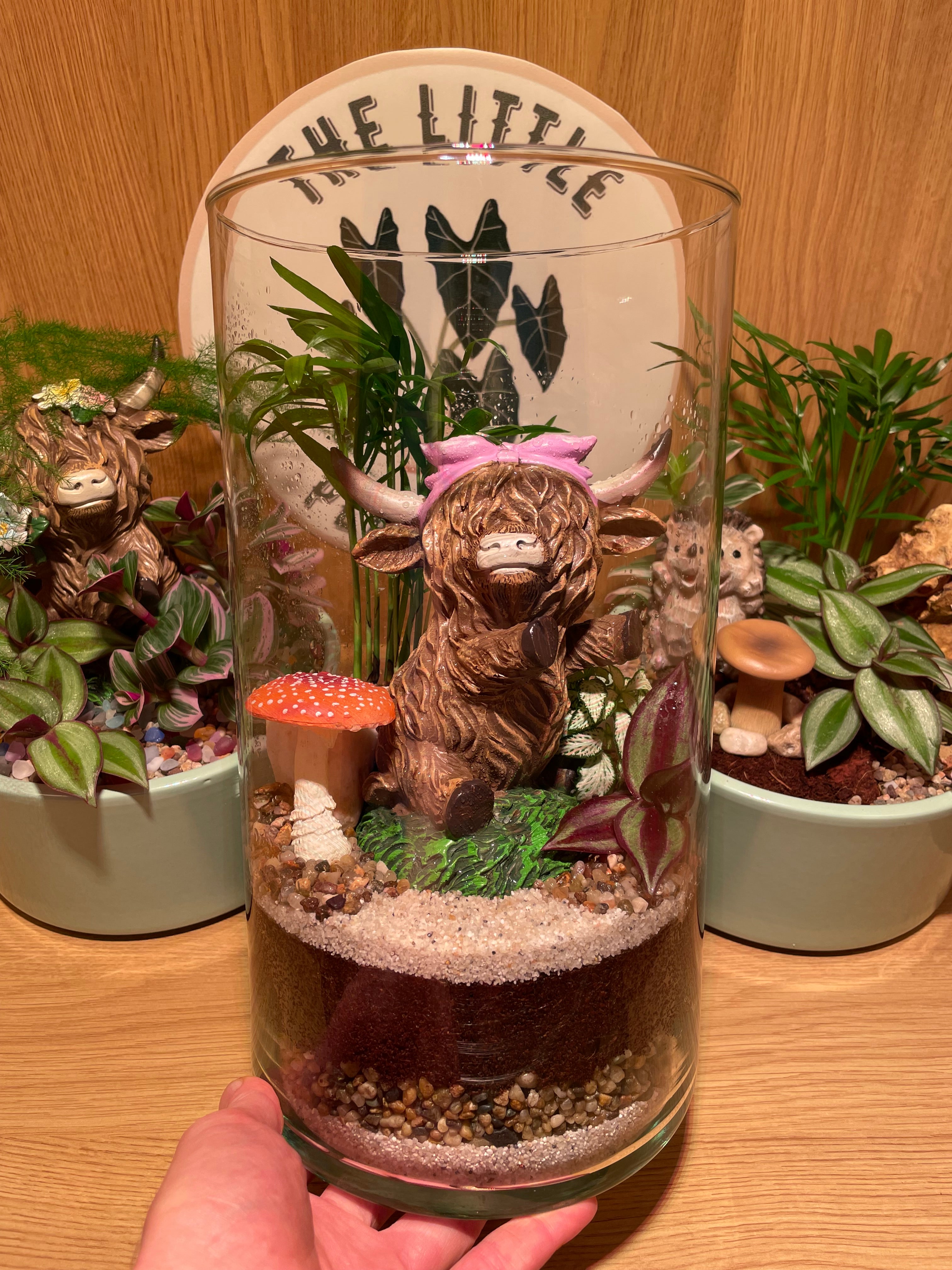 Highland Cow Glass