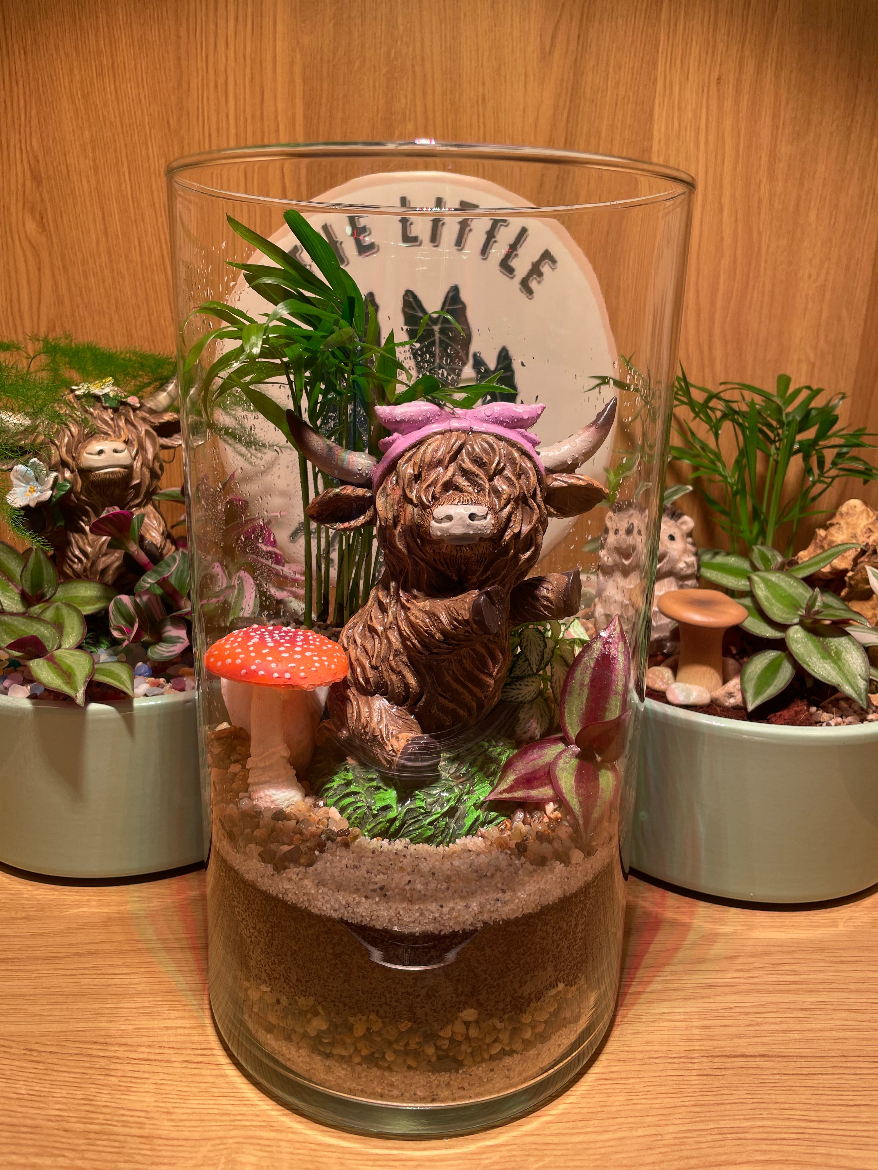 Highland Cow Glass