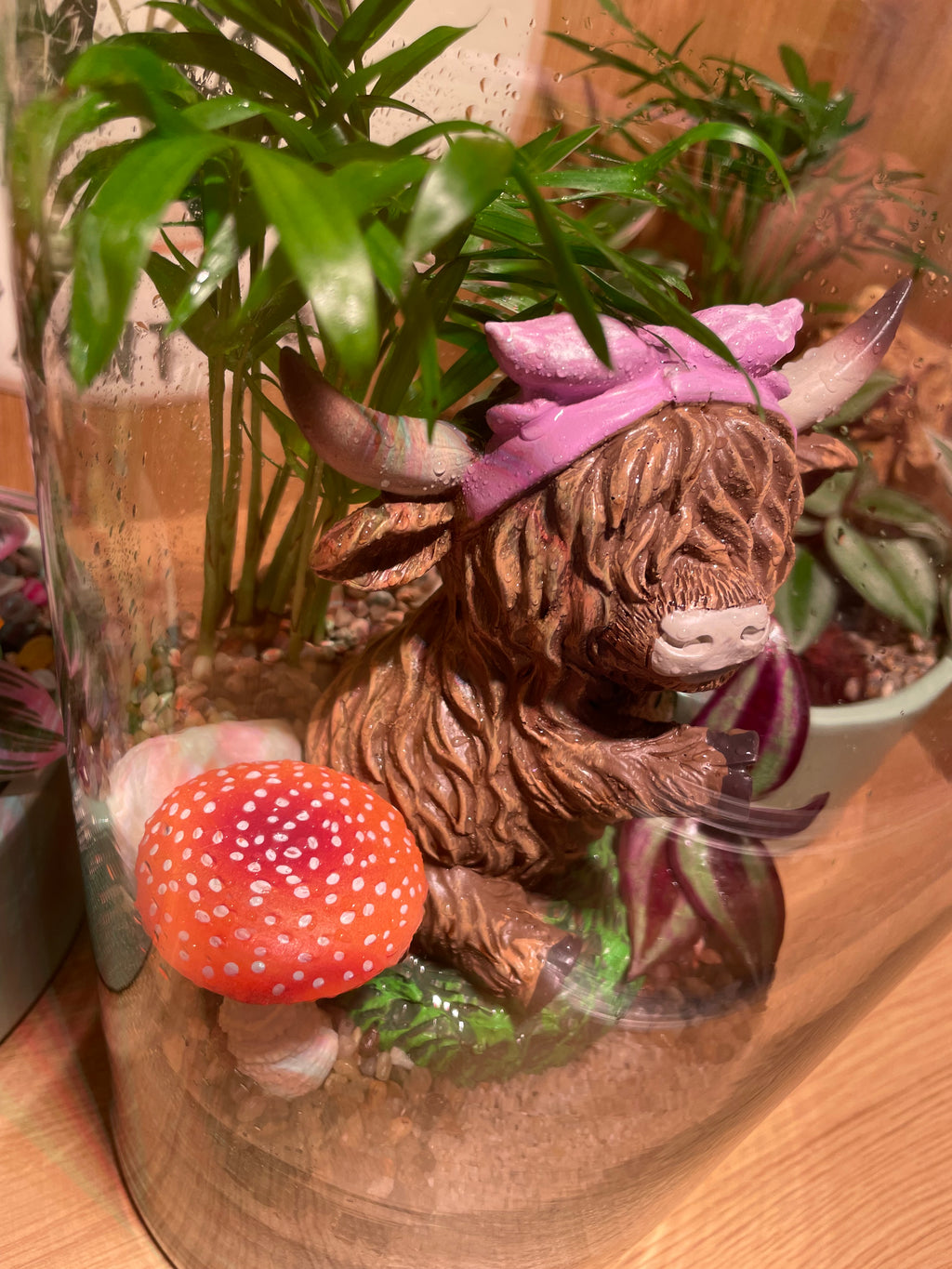 Highland Cow Glass