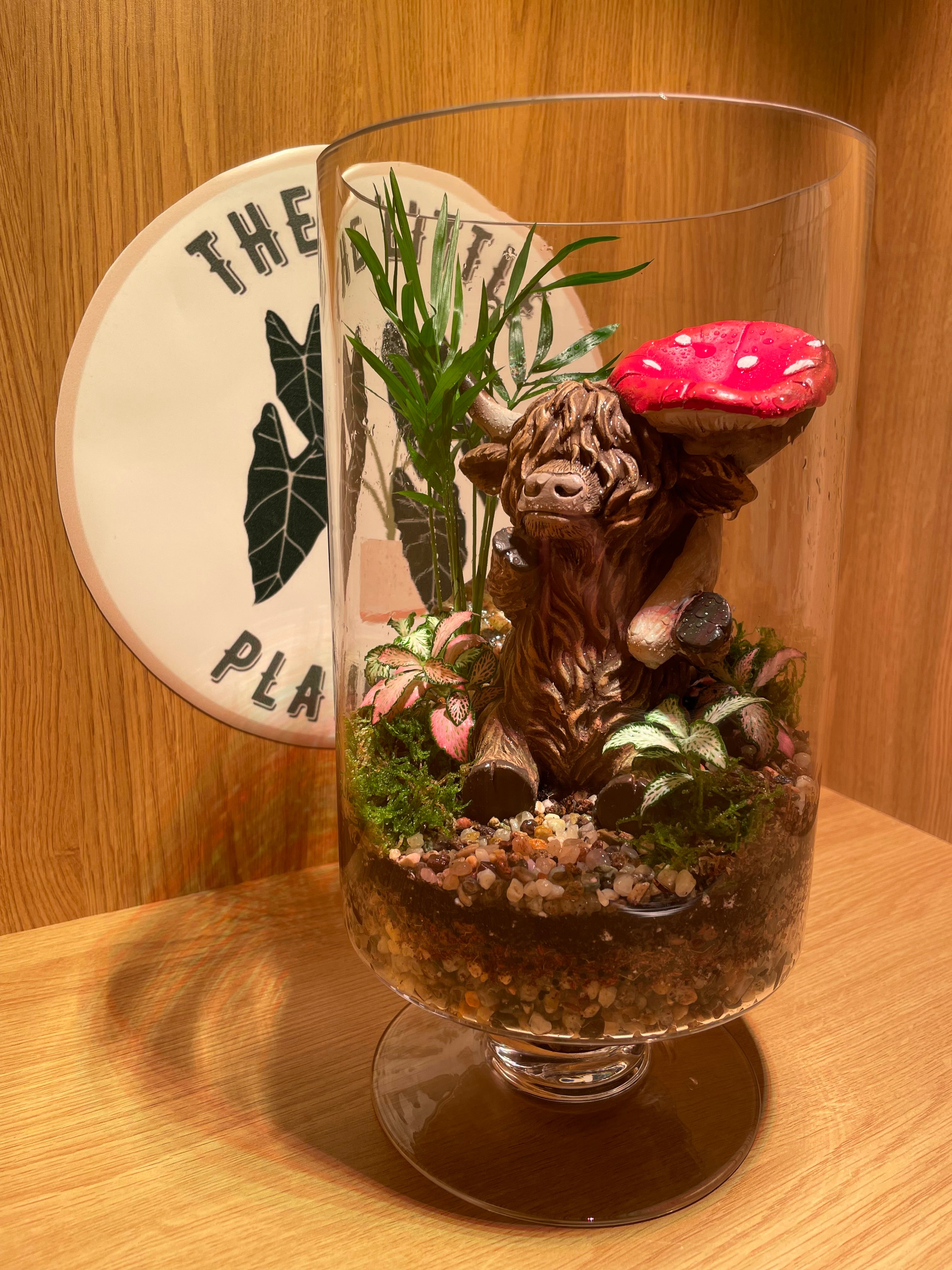 Highland Cow Glass
